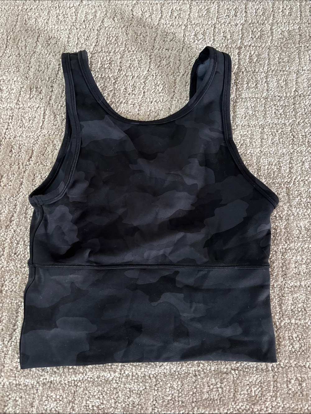 Lululemon Black Camo Sports Bra / Crop Tank